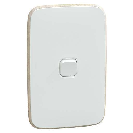 Clipsal Iconic Essence 1 Gang Complete Switch Arctic White