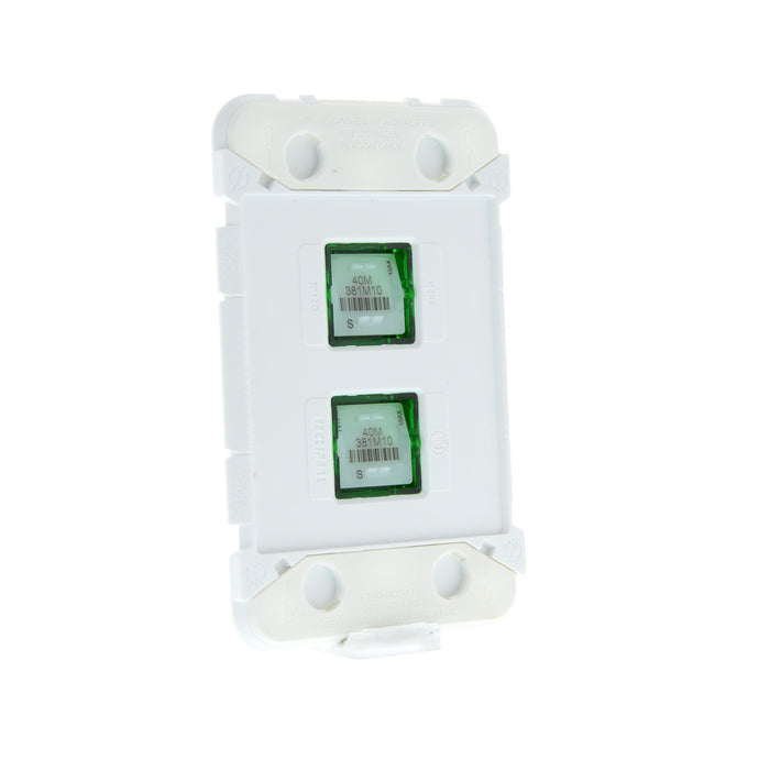clipsal iconic 2 gang gridplate and mechanism
