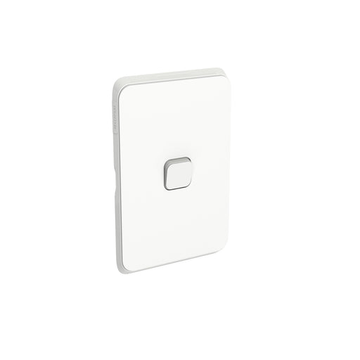 Clipsal Iconic 1 Gang Complete Switch Vivid White