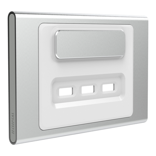 Clipsal Iconic Styl USB Charging Station Cover Plate Only Silver