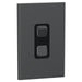 clipsal s3041 45c ce cover frame 1 switch vertical silver shadow