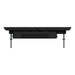 1044PUA ZB  clipsal solis 4 gang grid plate with cover frame zen black