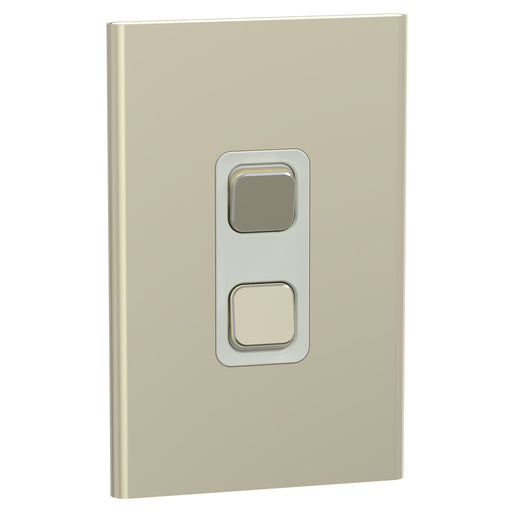 clipsal s3041 45c ce cover frame 1 switch vertical crowne 