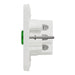 Clipsal Iconic 45a Single Pole Cooker Switch Vivid White horizontal side view