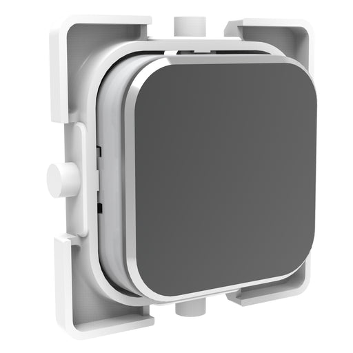 Clipsal Iconic Styl Pushbutton Assembly Silver