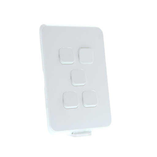 Clipsal Iconic 5 Gang Cover Plate Only