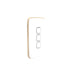 Clipsal Iconic Essence 3 Gang Cover Plate Only Artic White