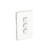 Clipsal Iconic 3 Gang Complete Switch Vivid White