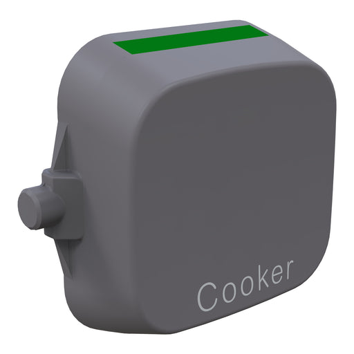 Clipsal Iconic Essence Rocker 32a Rocker Cover Marked COOKER Ash Grey