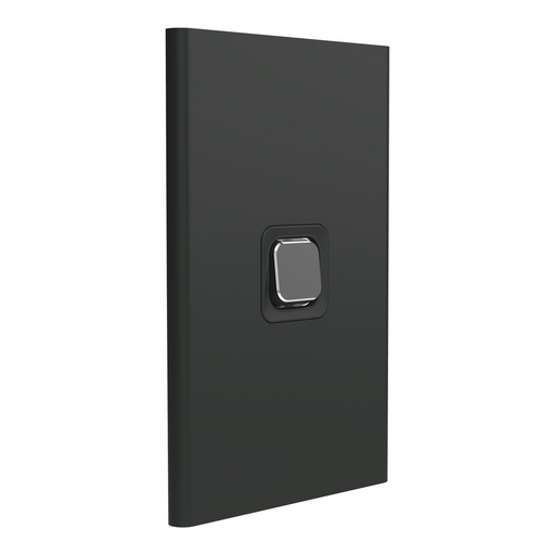 clipsal s3041c sh 1 gang switch plate skin only silver shadow