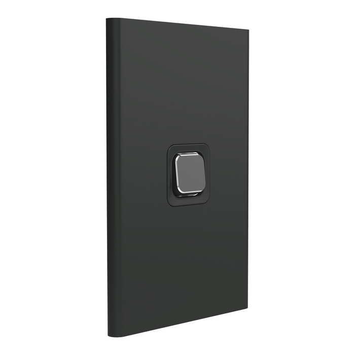 clipsal s3041c sh 1 gang switch plate skin only silver shadow