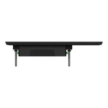 1041PUA ZB  clipsal solis 1 gang grid plate with cover frame zen black
