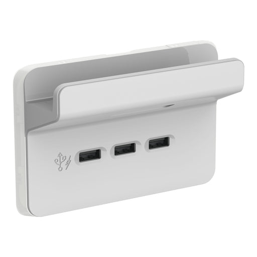 Clipsal Iconic 3 Gang USB Charging Station Cover Plate Cooly Grey