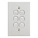 Clipsal Stainless steel 6 Gang Switch