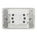 Clipsal Iconic 45a Single Pole Cooker Switch Vivid White horizontal back view