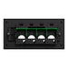 1044PUA ZB  clipsal solis 4 gang grid plate with cover frame zen black