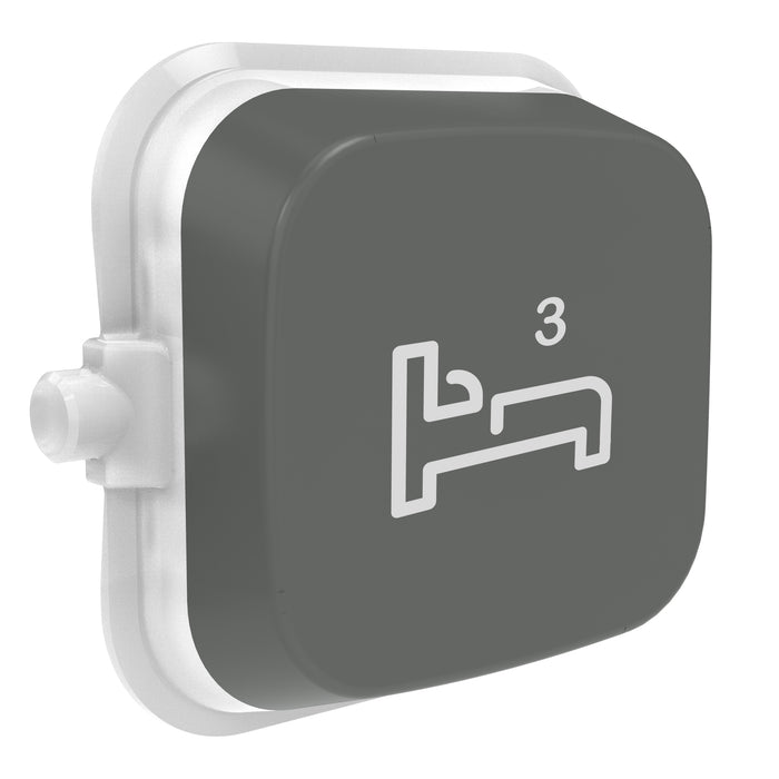 Clipsal Iconic Essence Ash Grey Pictogram Rocker Cover Bed 3