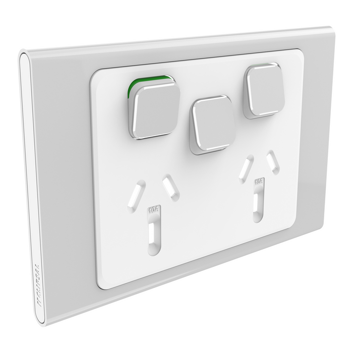 Iconic Range Powerpoints Clipsal Iconic Styl Range | Premium Aluminium Cover Plates ...