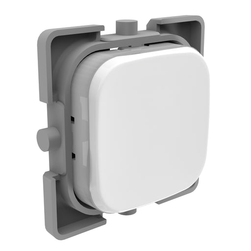 Clipsal Iconic Essence Pushbutton Assembly Arctic White