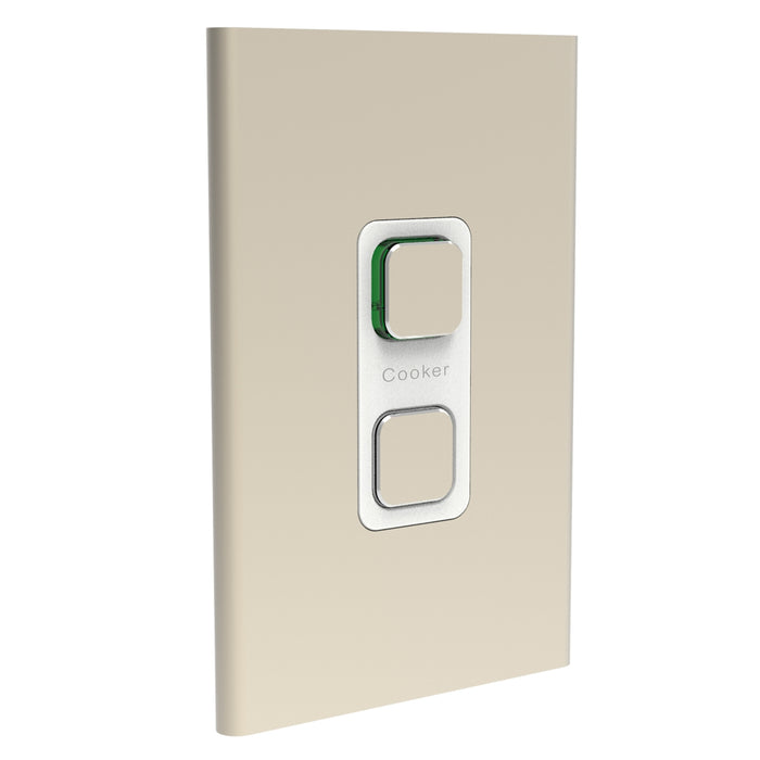clipsal s3041 45c ce cover frame 1 switch vertical crowne