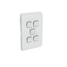 Clipsal Iconic 5 Gang Cover Plate Only Cool Grey