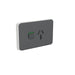 Clipsal Iconic Single Powerpoint 20a Cover Plate Only Anthracite