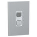clipsal s3041 45c ce cover frame 1 switch vertical  silver