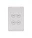 FLSWV4G - 4 Gang Complete Switch Matt White