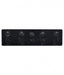 Puma Fully Integrated Quad Powerpoint With 4 USB Ports A+C & Extra Switch Black