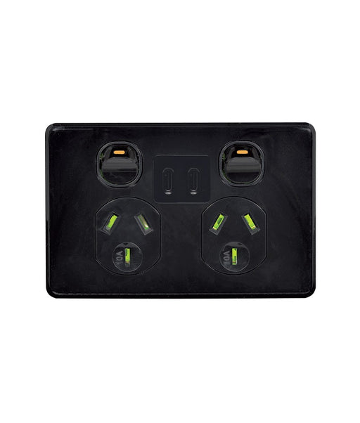 Puma Fully Integrated Type C & C Dual USB Charger Powerpoint