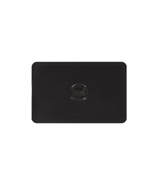 Senoa Simple Horizontal 1 Gang Switch black