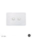 Senoa Simple Horizontal 2 Gang Switch