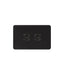 Senoa Simple Horizontal 2 Gang Switch black