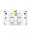 Snow Leopard 4 Gang Horizontal Switch no cover