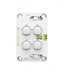 Snow Leopard 4 Gang Vertical Switch no cover