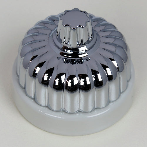 Classic 20 Series Plate 3 Speed Fan Controller With Fluted Cover And Porcelain Base