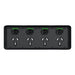 clipsal iconic quad power point 10a skin only black