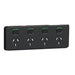 clipsal iconic quad power point 10a skin only black