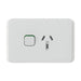 clipsal 3015c vw single switch socket outlet 10a skin only vivid white
