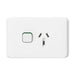 clipsal 3015c vw single switch socket outlet 10a skin only vivid white