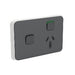 clipsal iconic single powerpoint with extra switch cover plate