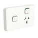 clipsal iconic single powerpoint with extra switch cover plate