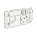 clipsal iconic single powerpoint with extra switch grid