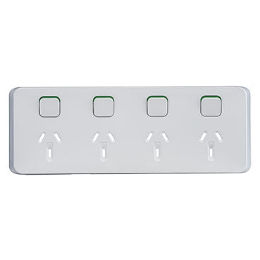 clipsal iconic quad powerpoint cover plate