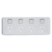 clipsal iconic quad powerpoint cover plate