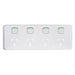clipsal iconic quad powerpoint cover plate