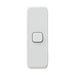 clipsal iconic 1 gang architrave switch plate skin only cool grey
