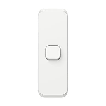 clipsal iconic 1 gang architrave switch plate skin only vivid white