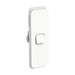 clipsal iconic 1 gang architrave switch plate skin only vivid white