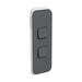 clipsal iconic 2 gang switch plate cover only